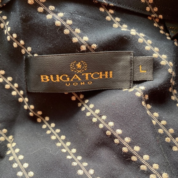 Bugatchi Uomo Black and Gold Button Down - Picture 3 of 3